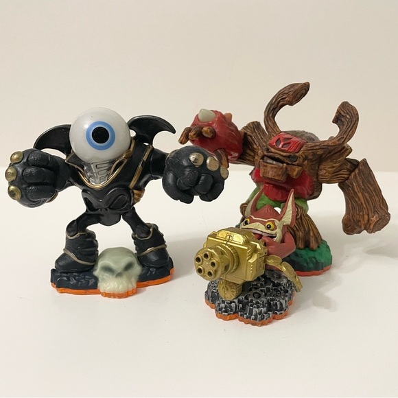 Lot of 3 Skylanders Figures Trigger Happy Eye Brawl Tree Rex - Picture 12 of 12